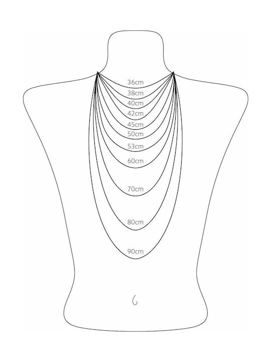 Oxzen 316L Chain Neck made of Stainless Steel Wide Thickness 10mm and Length 60cm