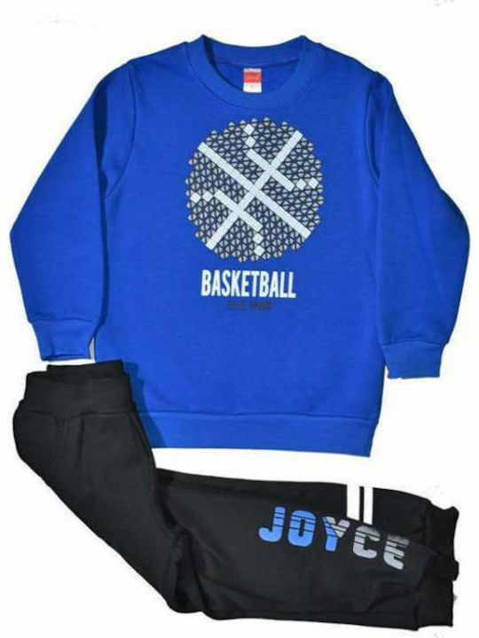 Joyce Kinder Sweatpants Set - Jogginganzug Blau 2Stück Basketball