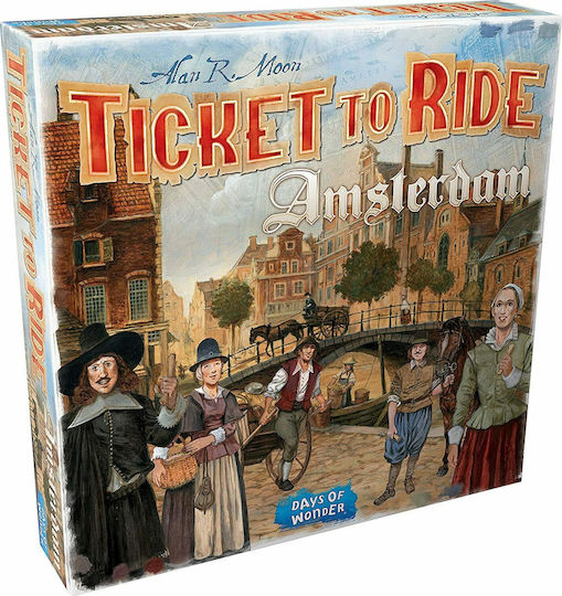 Επιτραπέζιο Παιχνίδι Ticket to Ride: Amsterdam για 2-4 Παίκτες 8+ Ετών (EN) Days of Wonder