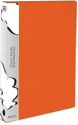 Typotrust Ντοσιέ Σουπλ με 30 Διαφάνειες για Χαρτί A4 Πορτοκαλί