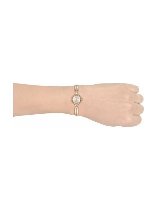 Elle Time & Jewelry Watch with Pink Gold Metal Bracelet ELL21014