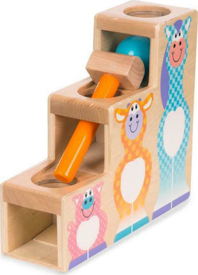 Melissa & Doug Παιχνίδι με Σφυράκι First Play Pound Roll Stairs από Ξύλο για 12+ Μηνών