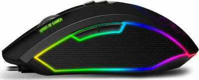 Spirit of Gamer Elite M40 Skull RGB Gaming Mouse 4000 DPI Black