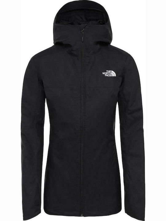 Quest Insulated Women's for Hiking Short Sports Jacket for Winter with Hood Black