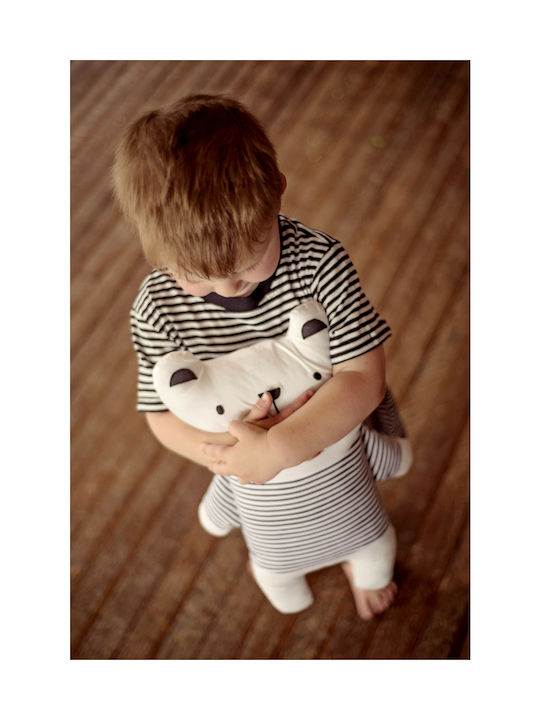 Bizzi Growin Διακοσμητικό Μαξιλάρι Κούνιας Little Dreamer Bear Εκρού 25x40cm