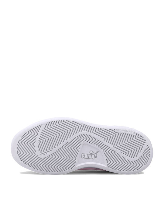 Smash Glitz Kids Sneakers with Scratch Silver