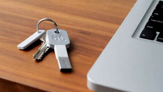 Bluelounge Kii Μετατροπέας Lightning male σε USB-A male Λευκό 1τμχ