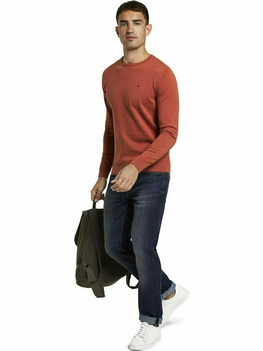 Tom Tailor Herren Langarm-Pullover Orange 1012819-24247