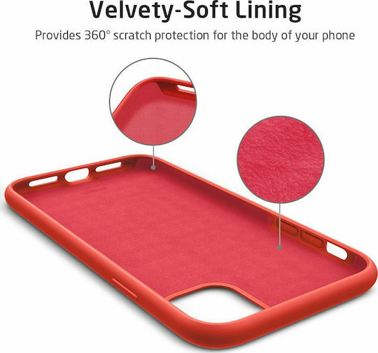 ESR Yippee Soft Back Cover Silicon Roșu (iPhone 11 Pro)