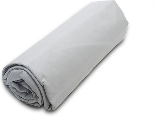 Sunshine Menta 152 Σεντόνι Υπέρδιπλο με Λάστιχο 160x200+20εκ. Light Grey 18