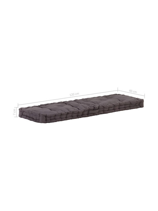 vidaXL Pallet Bench Cushion Charcoal 120x40cm. 48675