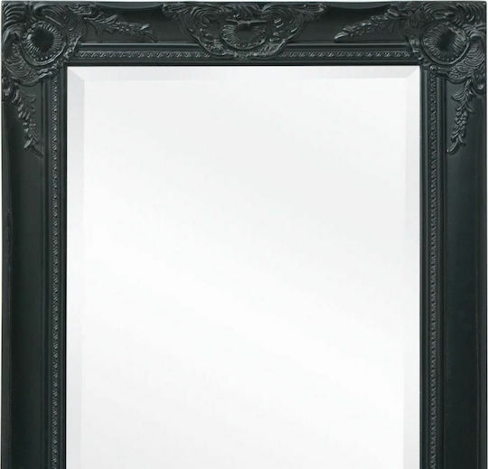 vidaXL Oglindă de Perete cu Negru Ramă din Lemn 100x50cm 1buc