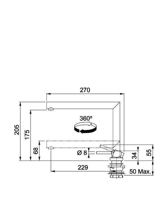 Franke Active Window Μπαταρία Κουζίνας Πάγκου Βυθιζόμενη Ασημί