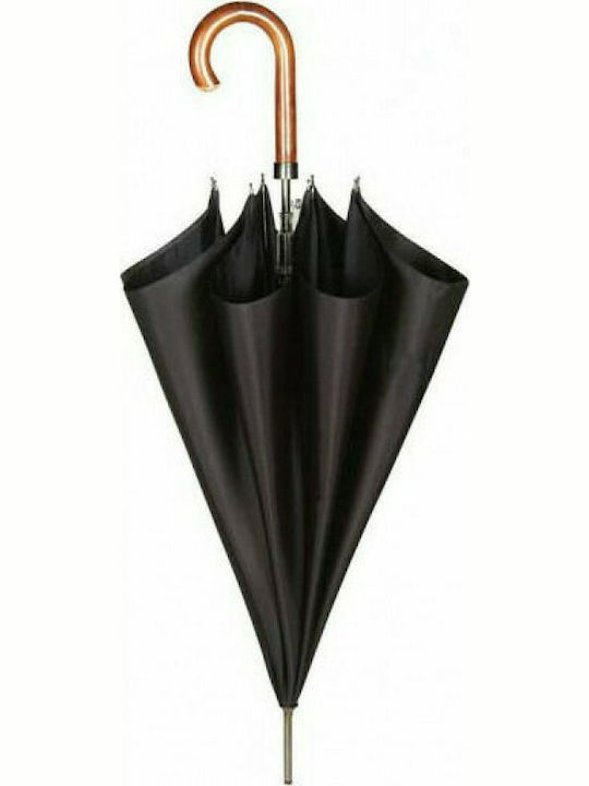 Guy Laroche Automatic Umbrella with Walking Stick Black