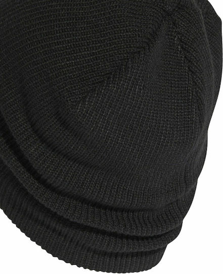 Performance Beanie Unisex Beanie with Rib Knit in Black color