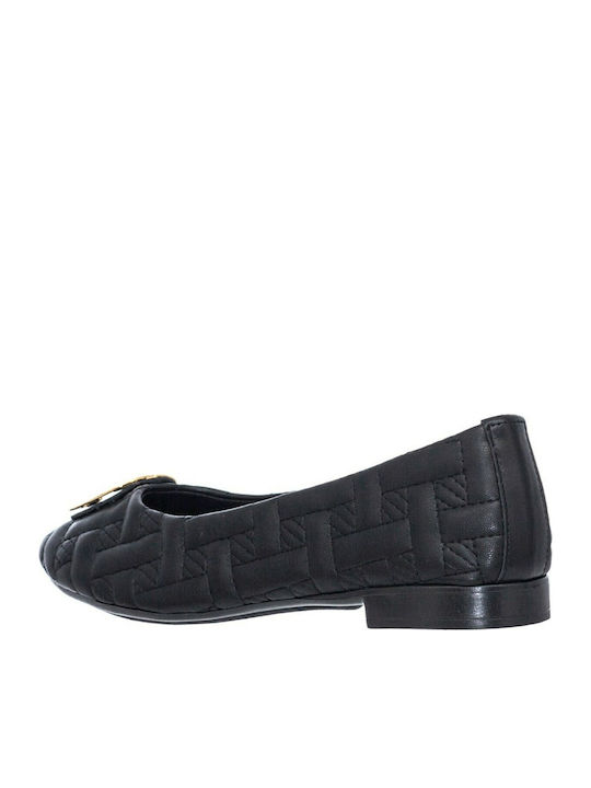 Synthetic Leather Ballerinas Black
