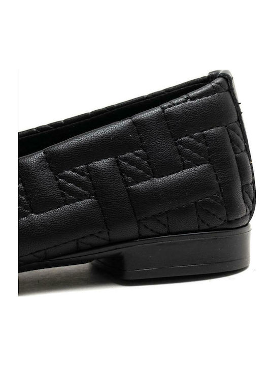 Synthetic Leather Ballerinas Black