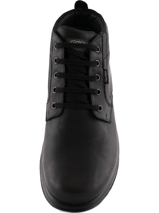 Leather Black Men's Boots Anatomical