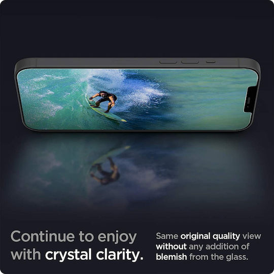 Spigen EZ Fit GLAS.tR Slim 2.5D Tempered Glass 2pcs (iPhone 12 / 12 Pro)