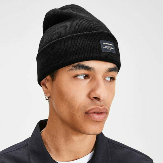 Beanie Männer Beanie Gestrickt in Schwarz Farbe