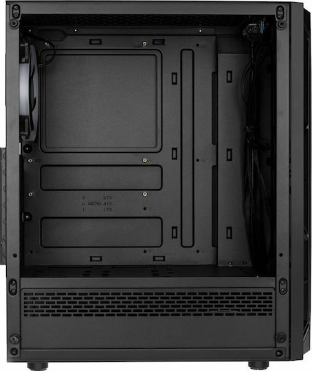 Kolink Inspire K7 Gaming Midi Tower Κουτί Υπολογιστή με Πλαϊνό Παράθυρο και RGB Φωτισμό Μαύρο