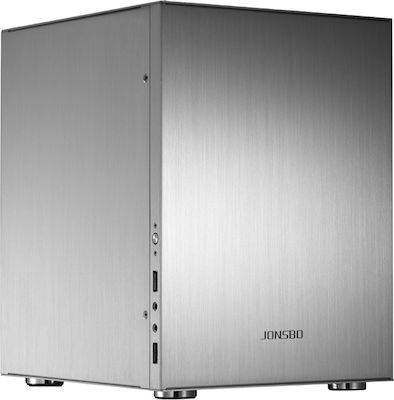 Jonsbo C2 Mini Tower Κουτί Υπολογιστή Ασημί