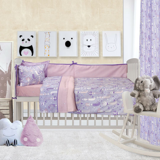 Das Home Cotton Baby Quilt Fun 6450 120x160cm Purple