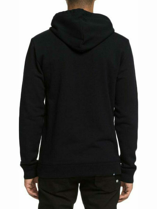 DC Star Herren Sweatshirt Jacke mit Kapuze und Taschen Schwarz