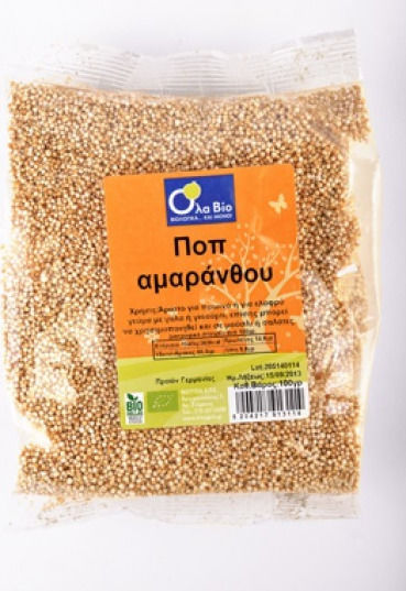 Ola Bio Organic Balls Amaranth Whole Grain 100gr ΒΙΟ205