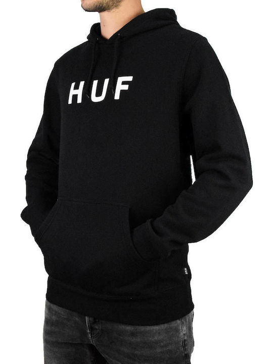 Sweatshirt mit Kapuze Schwarz