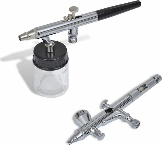 vidaXL Airbrush 22ml 3.45bar with Injector 0.2mm and 0.35mm Set