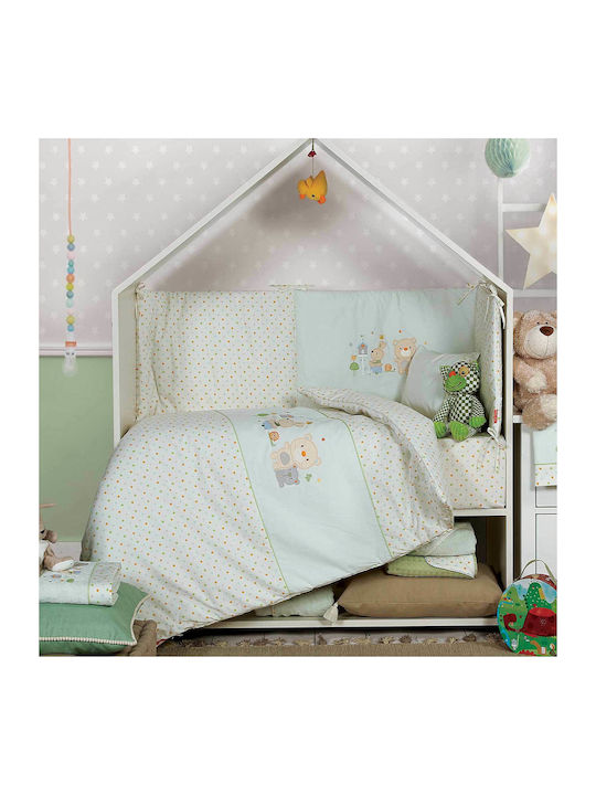 Nef-Nef Homeware Cotton Baby Quilt Cute Buddies 90x140cm Multicolour