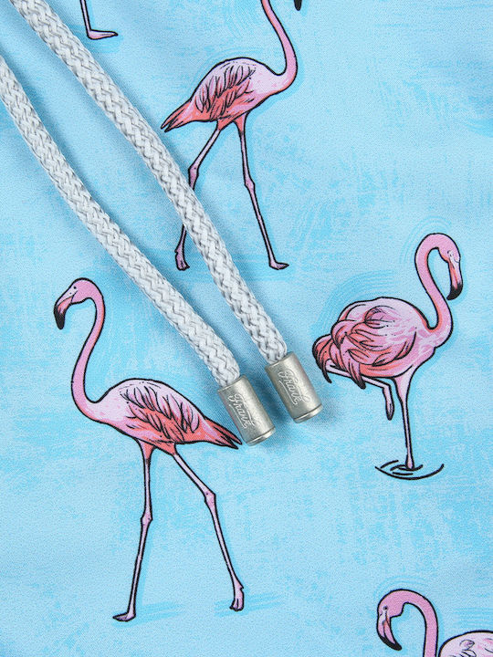 Flamingo Ανδρικό Μαγιό Σορτς Γαλάζιο με Σχέδια