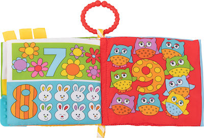 Kikka Boo Activity Book Εκπαιδευτικό Βιβλίο Δραστηριοτήτων made of Fabric with Music for 0++ Months