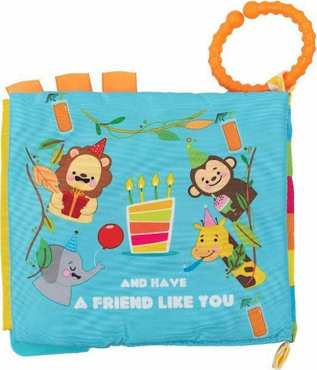Kikka Boo Carte de Activități Jucărie educațională Friend like you din Țesătură cu muzică pentru 0++ Luni
