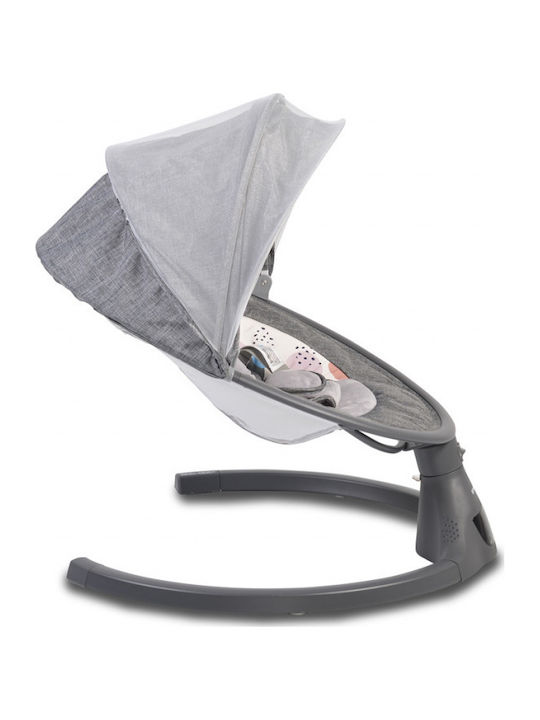 Cangaroo Electric Baby Relax iSwing with Music Dark Grey for Child up to 9kg