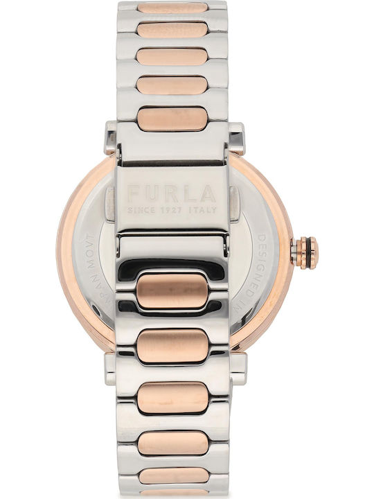 Furla Damen Uhr mit Silber Metallarmband