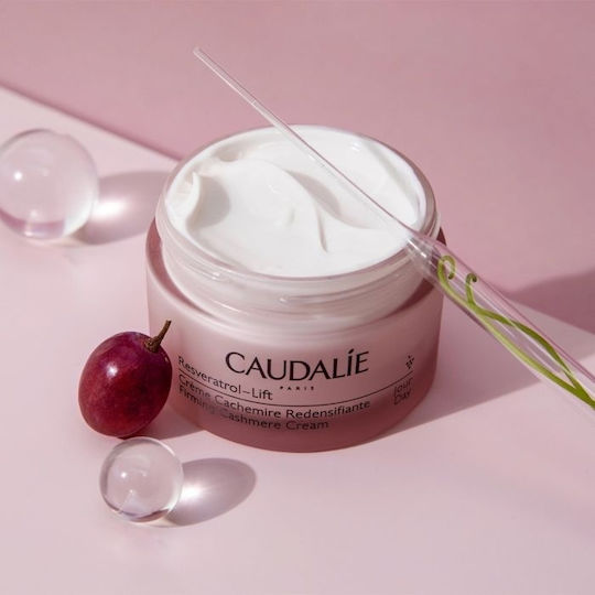 Caudalie Resveratrol-Lift Cashmere Κρέμα Προσώπου για Αντιγήρανση & Σύσφιξη με Υαλουρονικό Οξύ & Κολλαγόνο 50ml