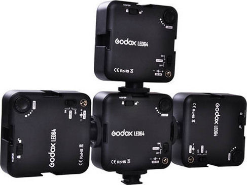 Godox LED64 Video Light 5500 - 65000K 4.5W with Luminance 1000 Lux