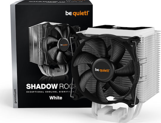 Be Quiet Shadow Rock 3 CPU Cooling Fan for AM4/AM5/115x Socket White