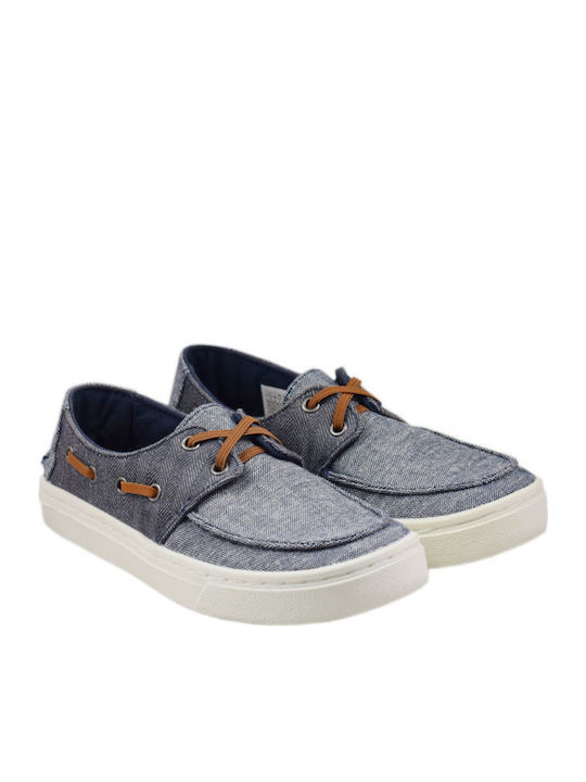 Anatomice Pantofi copii din material textil cu șireturi Albastru Culver