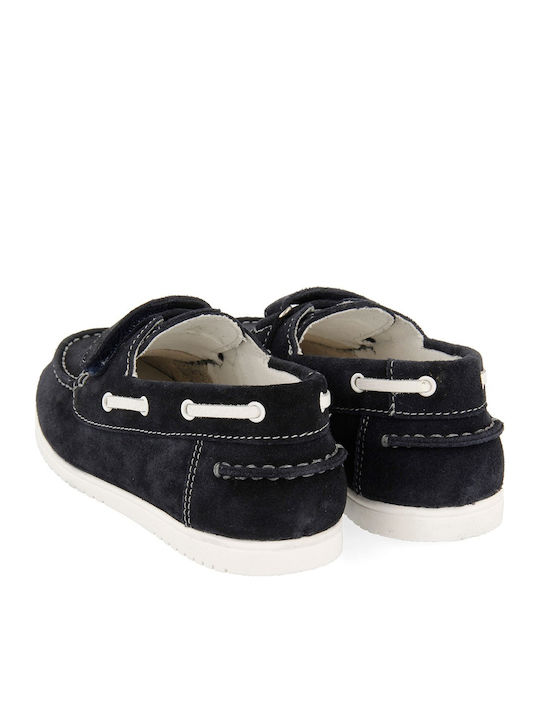 Suede Παιδικά Μοκασίνια με Σκρατς Navy Μπλε