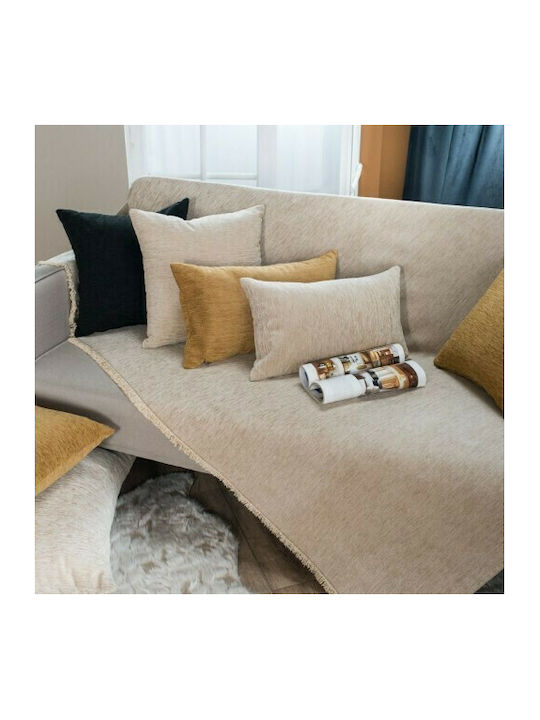 Teoran Solid Sofa Throw 2 Seater Chenille 180x250cm 301