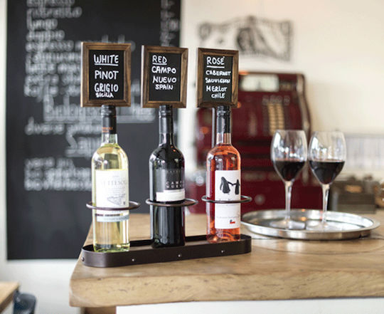 Securit Stand de vin 3 Sticle cu Etichete 38x45cm WB-WR-3