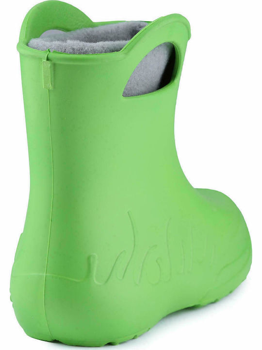 Children's Green socks with internal removable lining Camminare Frog Green.