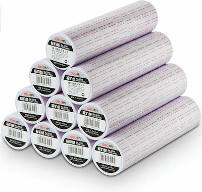 Deli 600 Selbstklebende Etikettenrollen für Etikettendrucker 21.5x12mm 10Stück