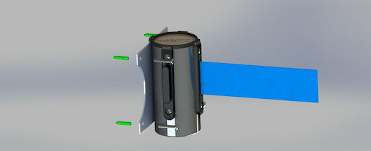 Next Systems Wall Mounted Columns Blue Retractable 2m WSB-200
