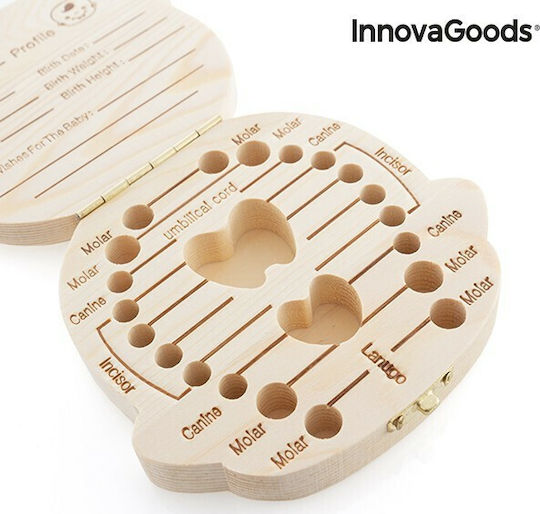 InnovaGoods Baby Tooth Box made of Wood for Girl