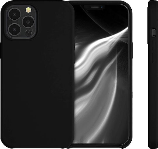 KWmobile Soft Flexible Rubber Back Cover Σιλικόνης Μαύρο (iPhone 12 Pro Max)