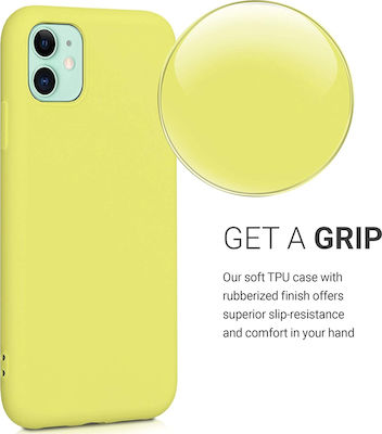 KWmobile Soft Flexible Rubber Cover Σιλικόνης Pastel Yellow Matte (iPhone 11)